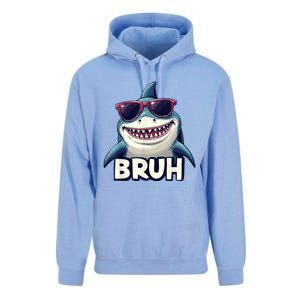 Unny Shark Meme Bruh Teenager Humor Unisex Surf Hoodie