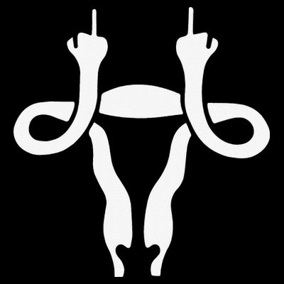 Uterus Shows Middle Finger Feminist Feminism T-Shirt