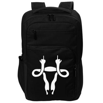 Uterus Shows Middle Finger Feminist Feminism Impact Tech Backpack