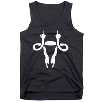 Uterus Shows Middle Finger Feminist Feminism Tank Top