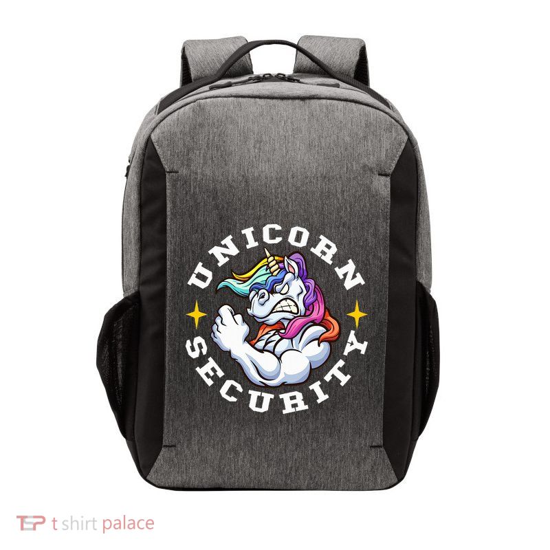 Unicorn Security Manly Muscular Unicorn Lovers Vector Backpack