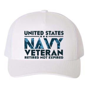 United States NA'VY Veteran Retired Not Expired Yupoong Adult 5-Panel Trucker Hat