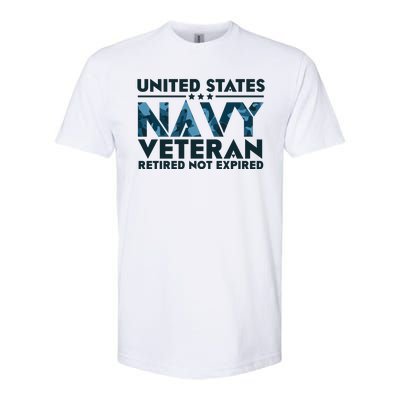 United States NA'VY Veteran Retired Not Expired Softstyle CVC T-Shirt