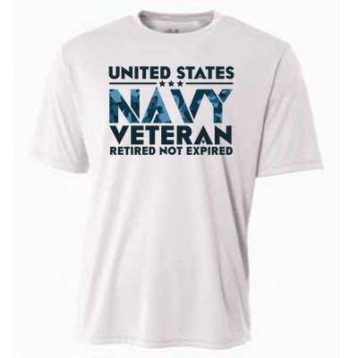 United States NA'VY Veteran Retired Not Expired Cooling Performance Crew T-Shirt