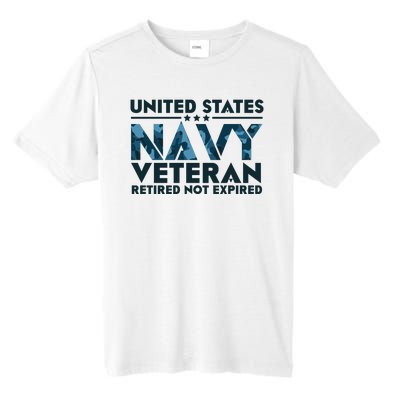 United States NA'VY Veteran Retired Not Expired Tall Fusion ChromaSoft Performance T-Shirt