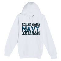 United States NA'VY Veteran Retired Not Expired Premium Pullover Hoodie