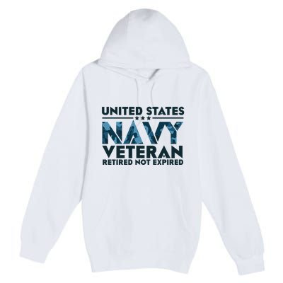 United States NA'VY Veteran Retired Not Expired Premium Pullover Hoodie