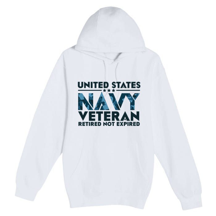 United States NA'VY Veteran Retired Not Expired Premium Pullover Hoodie