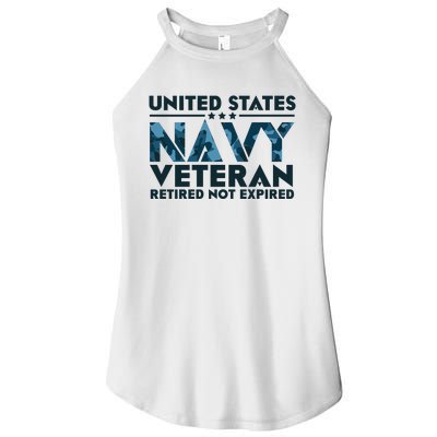 United States NA'VY Veteran Retired Not Expired Women's Perfect Tri Rocker Tank