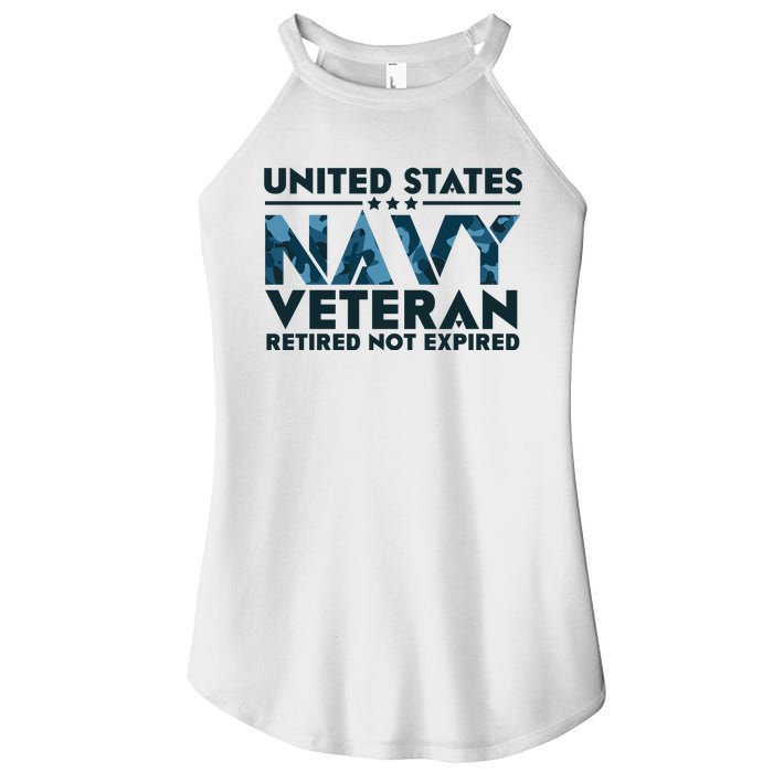 United States NA'VY Veteran Retired Not Expired Women's Perfect Tri Rocker Tank