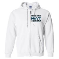 United States NA'VY Veteran Retired Not Expired Full Zip Hoodie