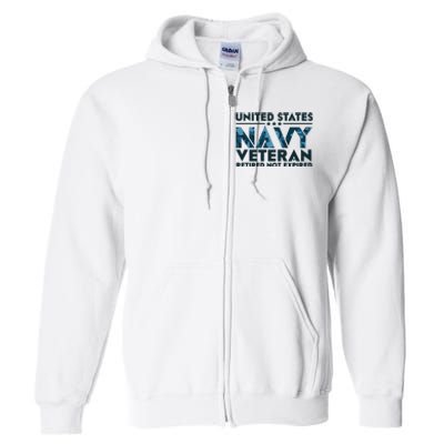 United States NA'VY Veteran Retired Not Expired Full Zip Hoodie