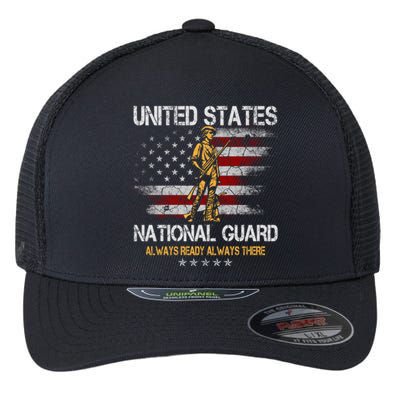 U S National Guard Always Ready Always There Army Gift Flexfit Unipanel Trucker Cap