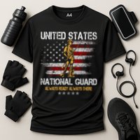 U S National Guard Always Ready Always There Army Gift Cooling Performance Crew T-Shirt