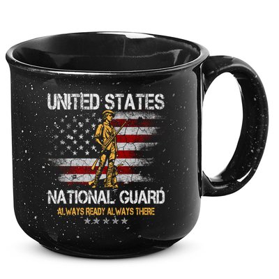 U S National Guard Always Ready Always There Army Gift 15oz Campfire Ceramic Mug