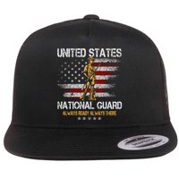 U S National Guard Always Ready Always There Army Gift Flat Bill Trucker Hat
