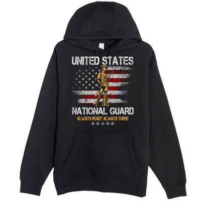U S National Guard Always Ready Always There Army Gift Premium Pullover Hoodie