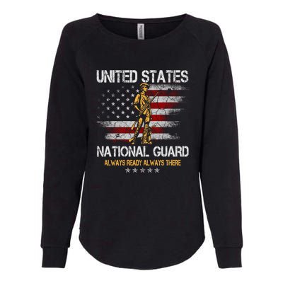 U S National Guard Always Ready Always There Army Gift Womens California Wash Sweatshirt