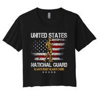 U S National Guard Always Ready Always There Army Gift Women's Crop Top Tee