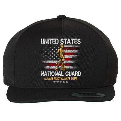 U S National Guard Always Ready Always There Army Gift Wool Snapback Cap