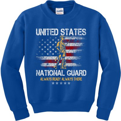 U S National Guard Always Ready Always There Army Gift Kids Sweatshirt