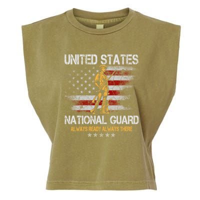 U S National Guard Always Ready Always There Army Gift Garment-Dyed Women's Muscle Tee