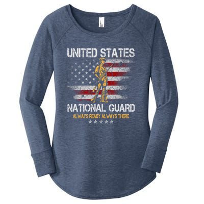 U S National Guard Always Ready Always There Army Gift Women's Perfect Tri Tunic Long Sleeve Shirt