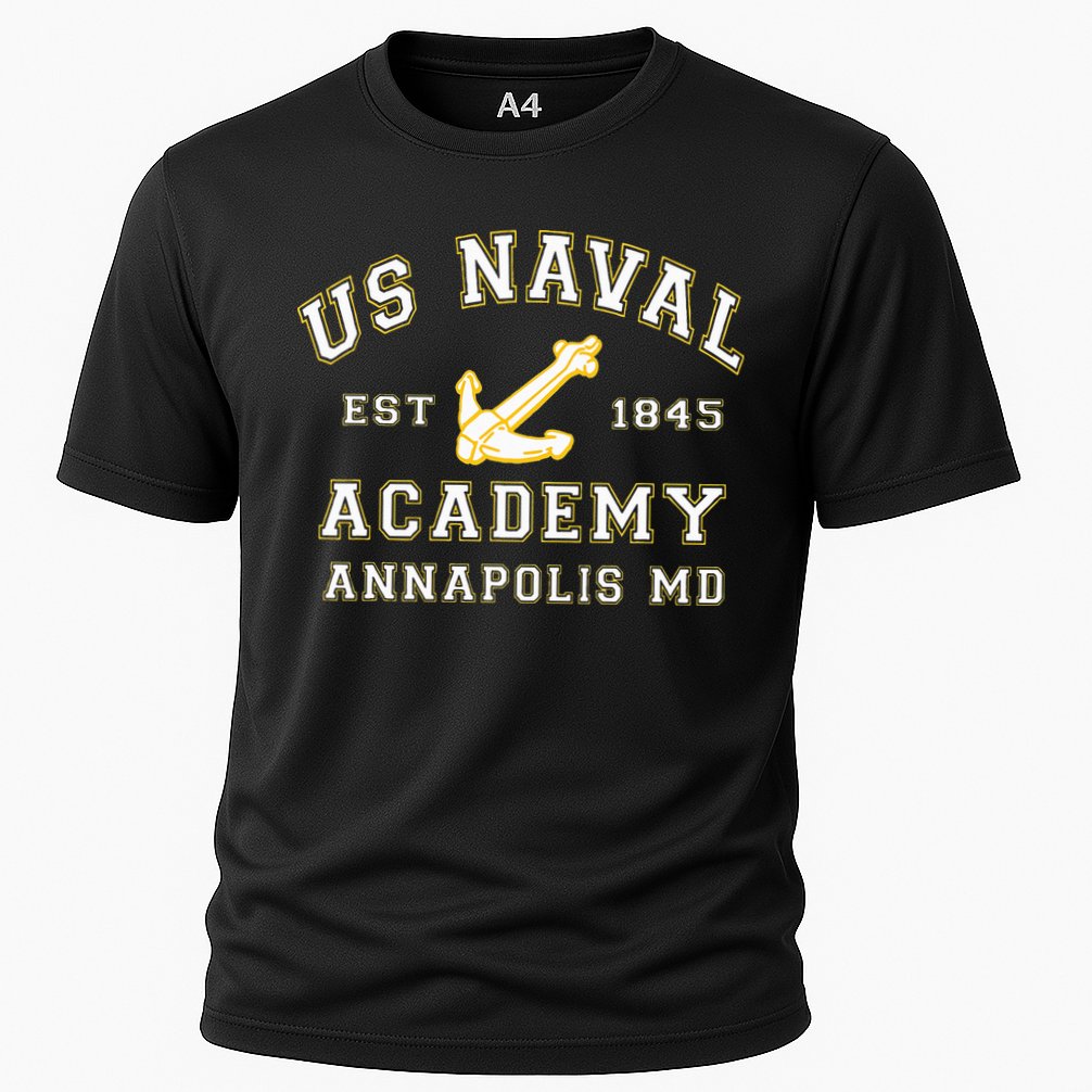 United States Naval Academy Annapolis Md By Rangers Cooling Performance Crew T-Shirt