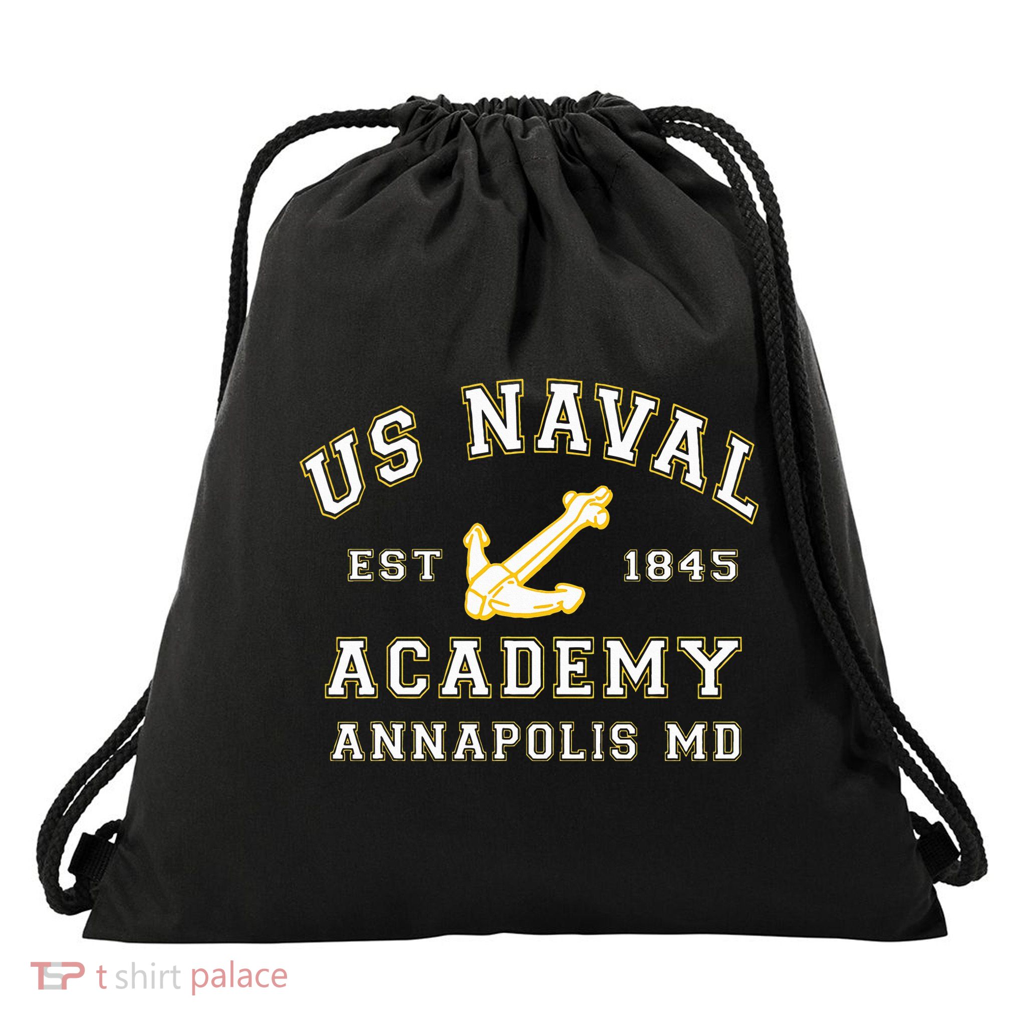 United States Naval Academy Annapolis Md By Rangers Drawstring Bag