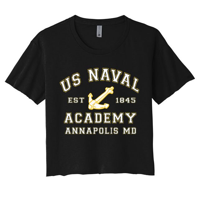 United States Naval Academy Annapolis Md By Rangers Crop Top