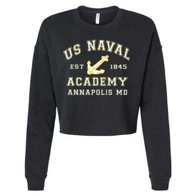 United States Naval Academy Annapolis Md By Rangers Cropped Pullover Crew