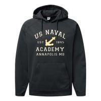 United States Naval Academy Annapolis Md Performance Fleece Hoodie