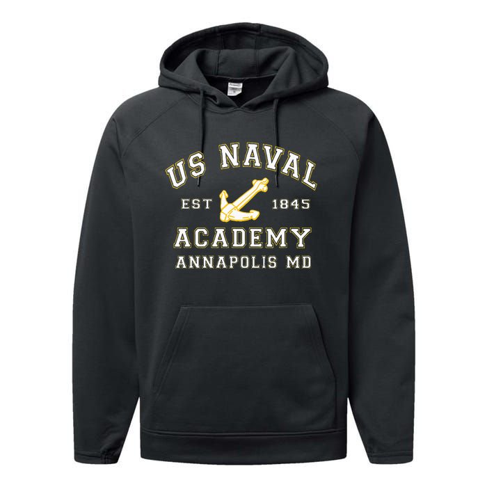 United States Naval Academy Annapolis Md Performance Fleece Hoodie