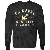 United States Naval Academy Annapolis Md Tie-Dye Long Sleeve Shirt