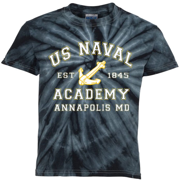 United States Naval Academy Annapolis Md Kids Tie-Dye T-Shirt