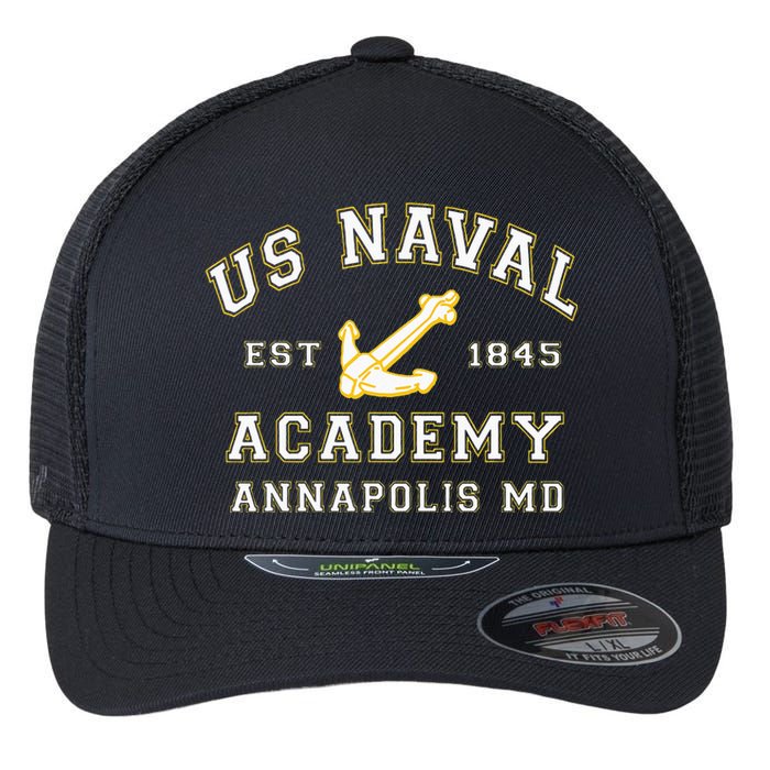 United States Naval Academy Annapolis Md By RangerTees Flexfit Unipanel Trucker Cap