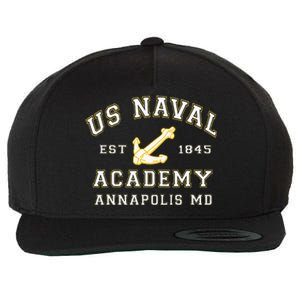 United States Naval Academy Annapolis Md By RangerTees Wool Snapback Cap