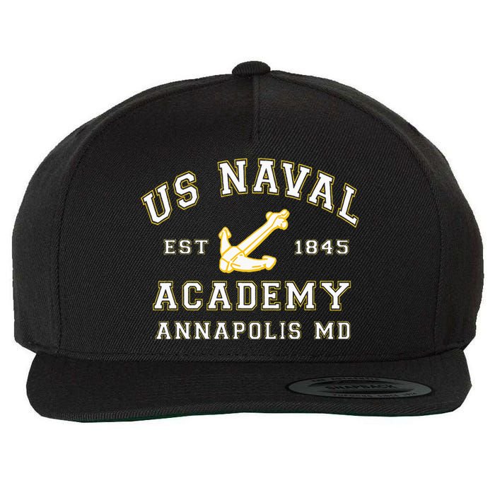 United States Naval Academy Annapolis Md By RangerTees Wool Snapback Cap