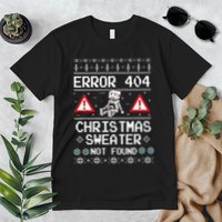 Ugly Sweater Not Found Error 404 Computer Funny Christmas Premium T-Shirt