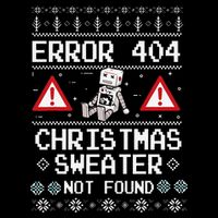 Ugly Sweater Not Found Error 404 Computer Funny Christmas Premium T-Shirt