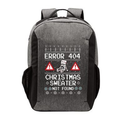 Ugly Sweater Not Found Error 404 Computer Funny Christmas Vector Backpack