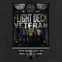 United States Naval Aircraft Carrier Flight Deck Veteran 7 Panel Mesh Trucker Snapback Hat