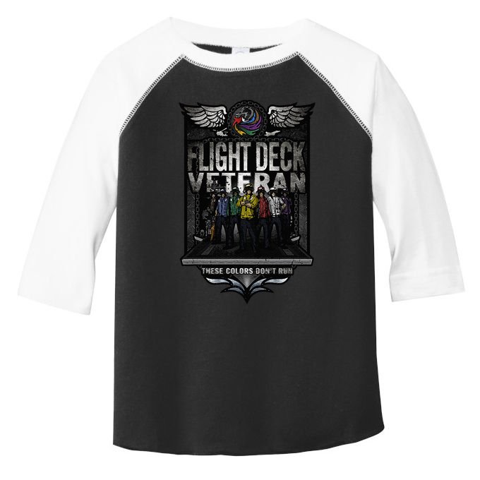 United States Naval Aircraft Carrier Flight Deck Veteran Toddler Fine Jersey T-Shirt