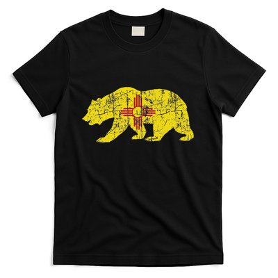 Usa State New Mexico Flag Bear Red Zia Sun Symbol T-Shirt