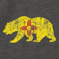 Usa State New Mexico Flag Bear Red Zia Sun Symbol Vector Backpack
