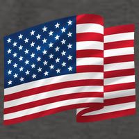 United States Of America Flag Waving Vector Backpack