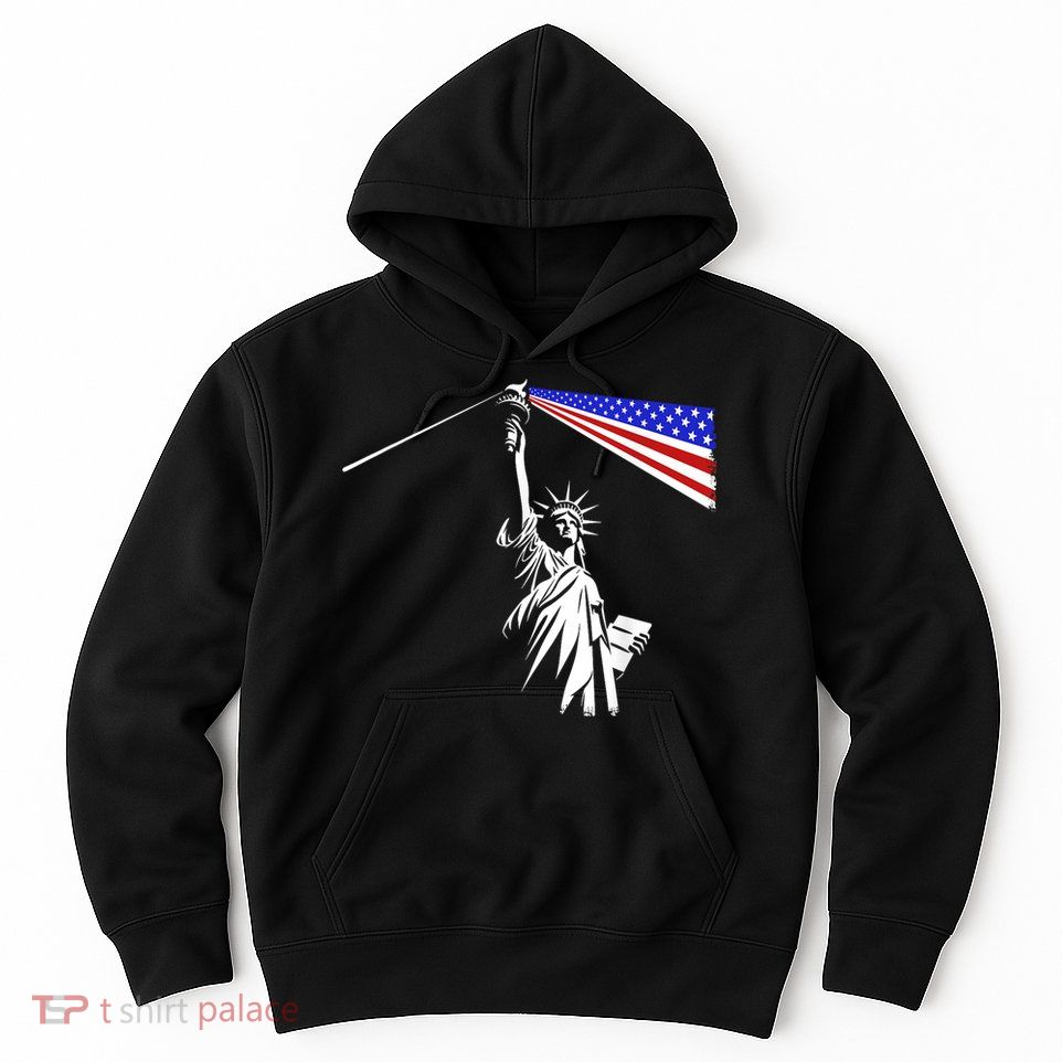 Usa Statue Of Liberty 4th Of July Novelty Funny Patriotic Hoodie