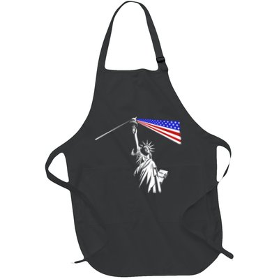 Usa Statue Of Liberty 4th Of July Novelty Funny Patriotic Apron