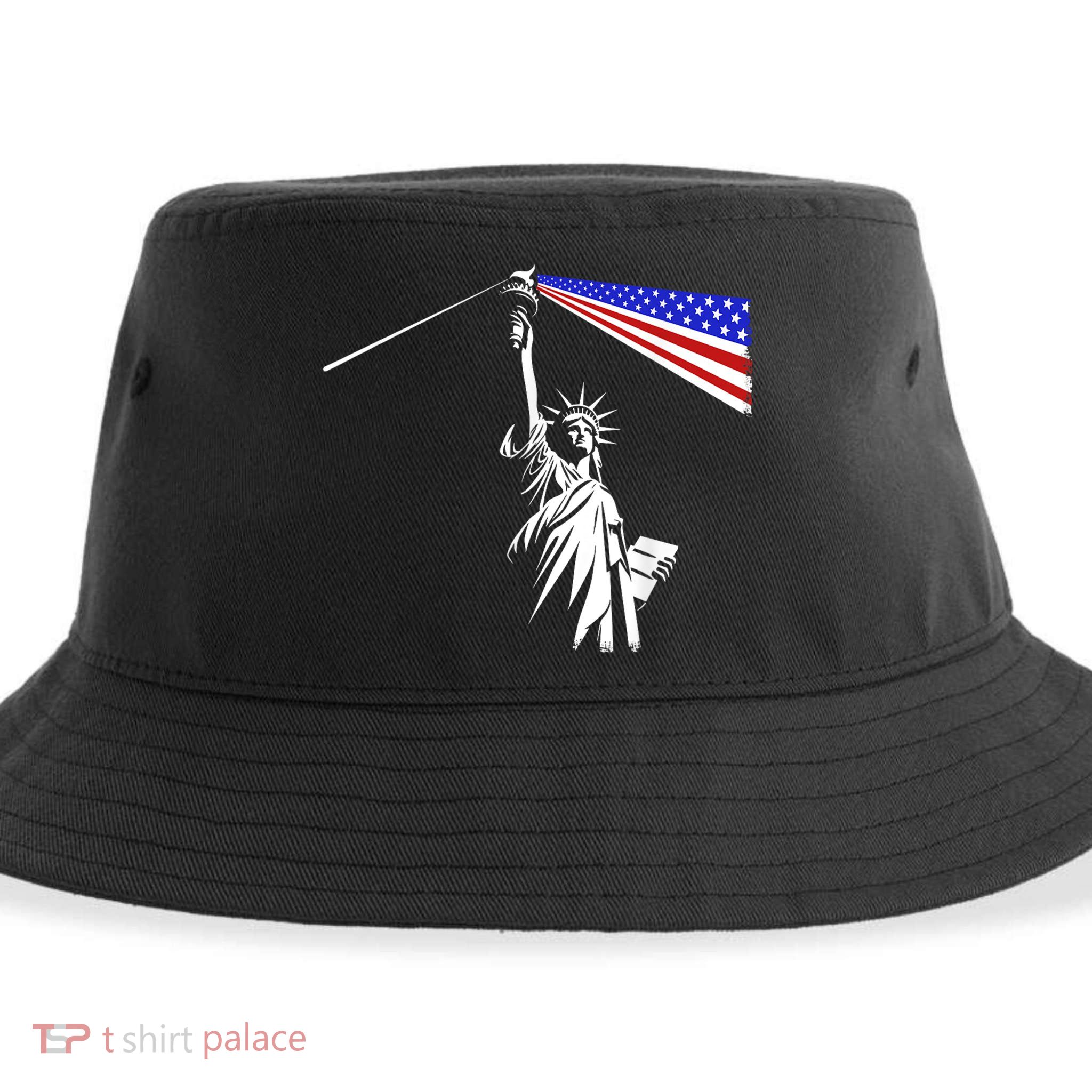 Usa Statue Of Liberty 4th Of July Novelty Funny Patriotic Sustainable Bucket Hat