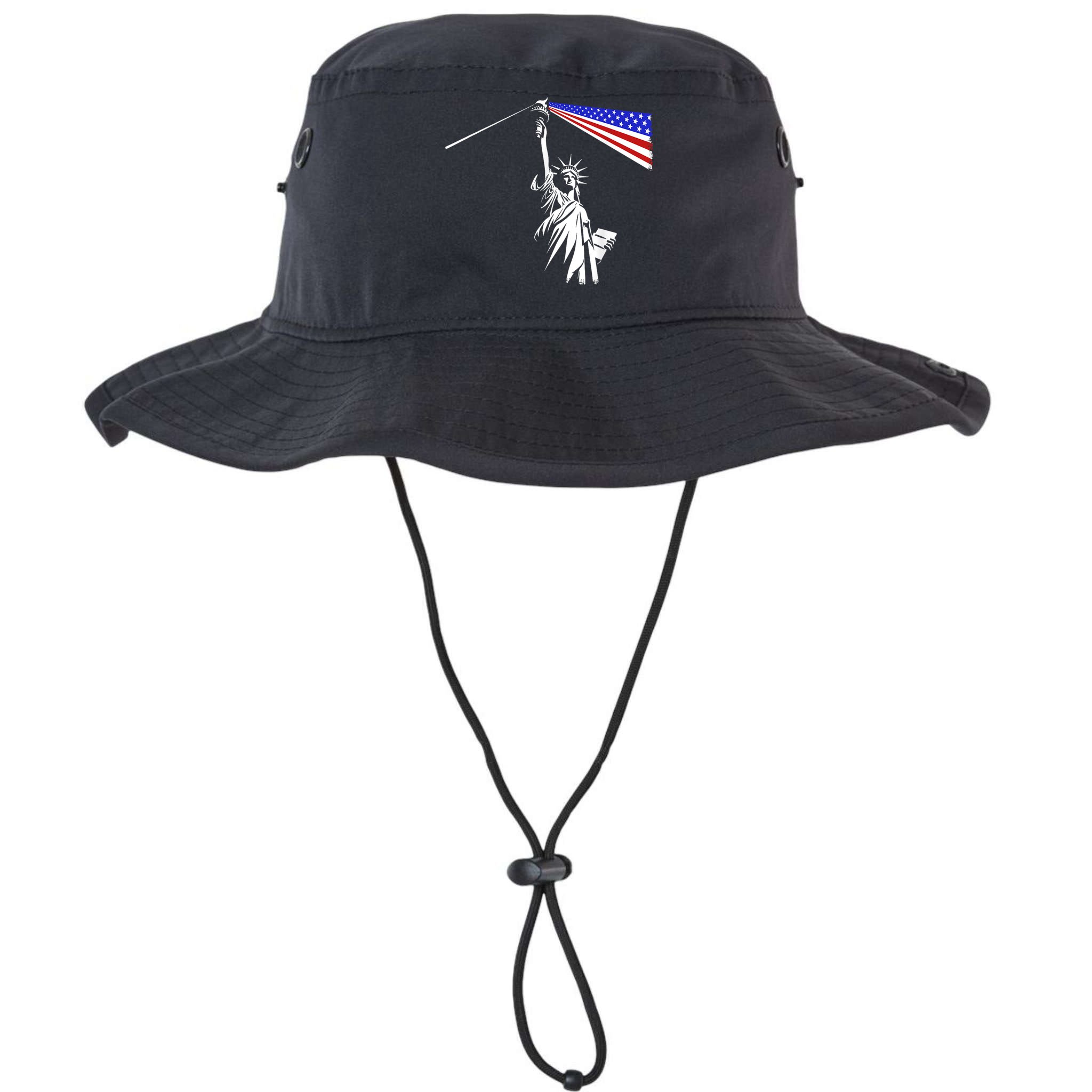 Usa Statue Of Liberty 4th Of July Novelty Funny Patriotic Bucket Hat